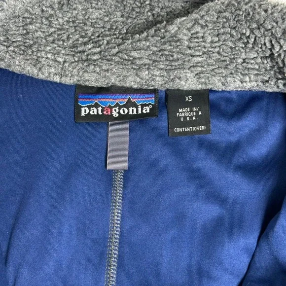 Vintage Patagonia Retro Pile Fleece PEF Jacket Full Zip Made in USA Gray Mens XS